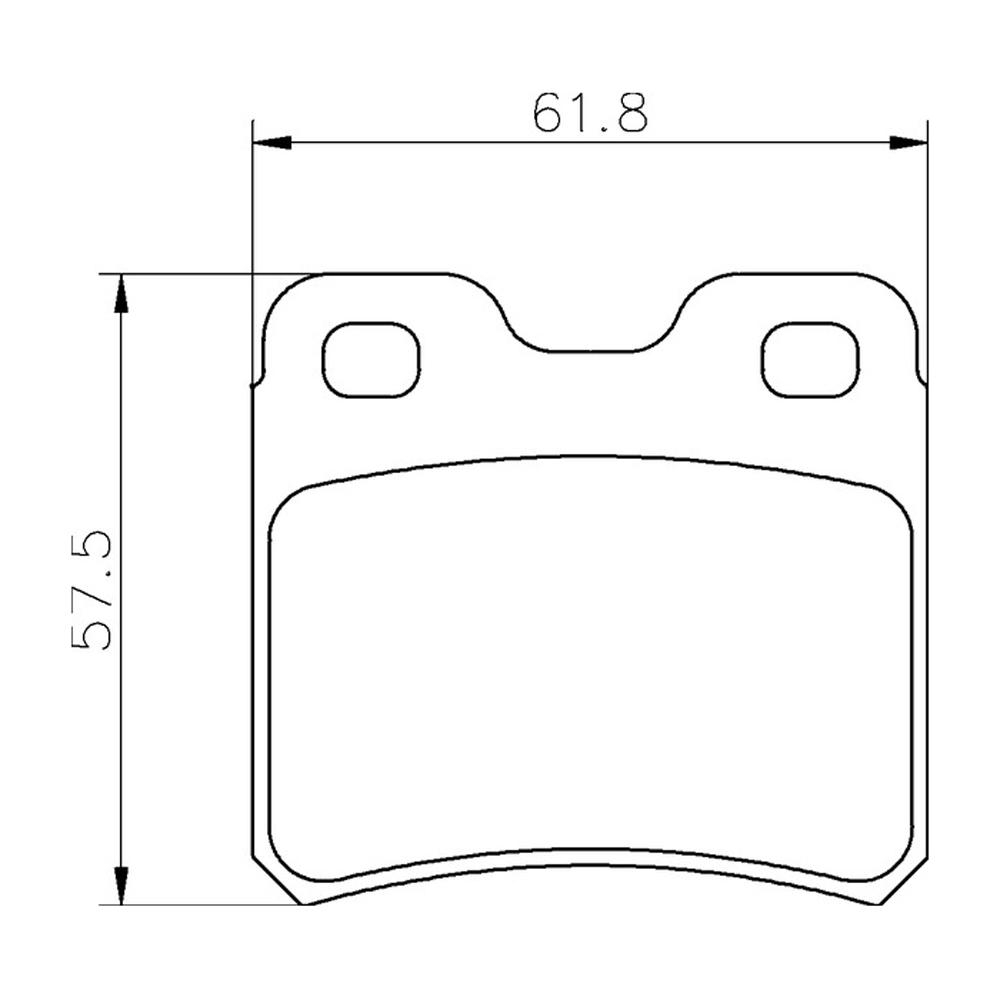 Mintex Racing Bromsbelägg MDB1385-M1144 För Opel / Vauxhall