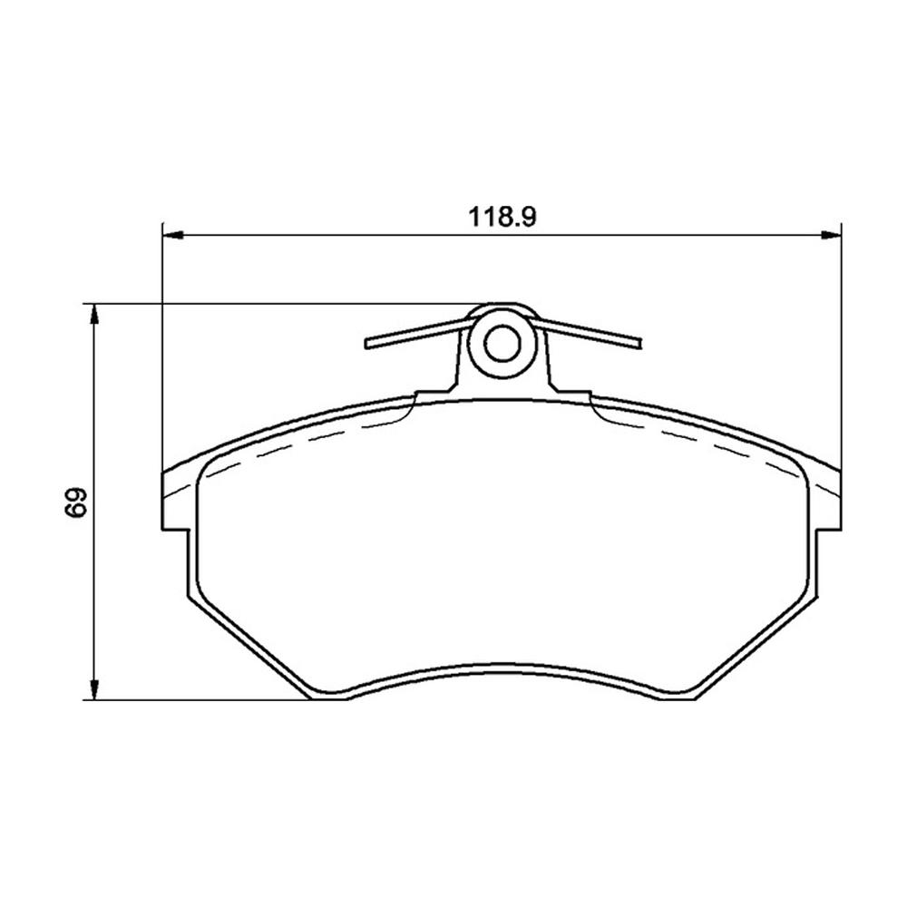 Mintex Racing Bromsbelägg MDB1570-M1144 För Audi / Seat / Volkswagen