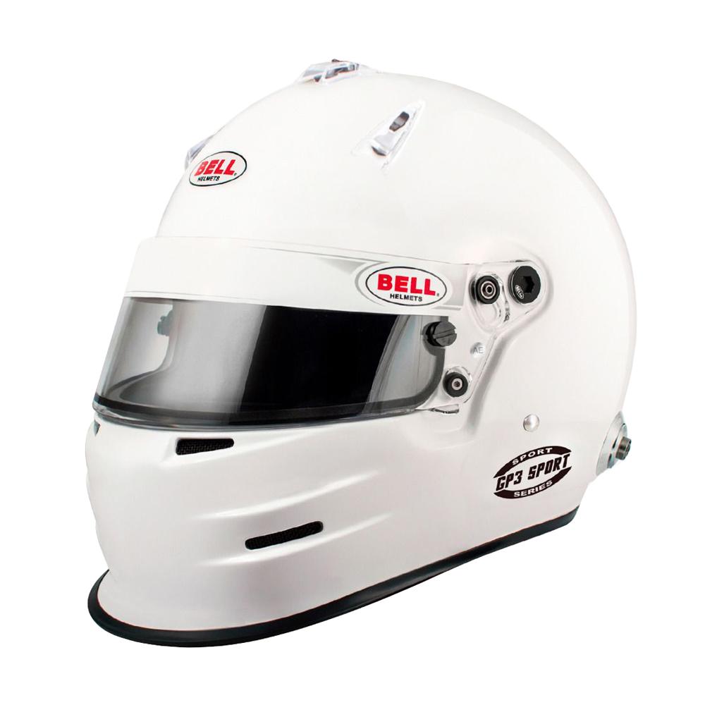 Bell GP3 Sport Vit Full Face Helmet FIA 8859-2015 Godkänd