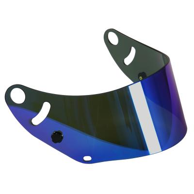 Den Arai GP6 visoren avspeglar täckte blått