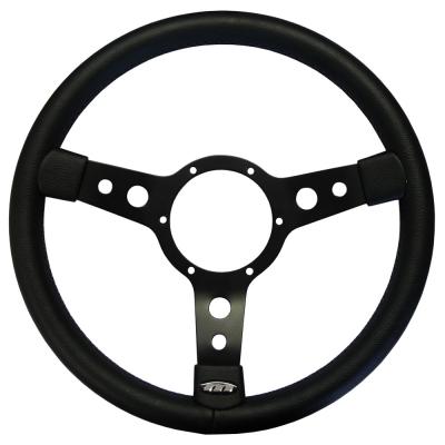 15 tums Traditionell Ratt Svart Spokes Läder Rim