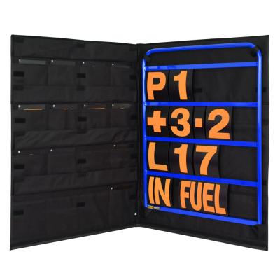BG Racing Blue Pit Board Kit - Standard Storlek