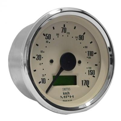 Smiths Classic Speedometer (Speedo) 100 mm Diameter Magnolia Face SNT5372-16CB