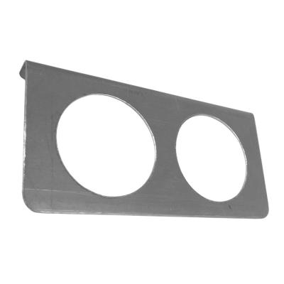 Instrument Gauge Monteringspanelen i Aluminium för Två Mätare