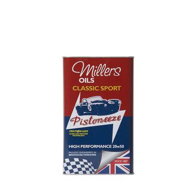 Millers Classic Sport High Performance 20W50NT helsyntetiska Oil (1 liter)