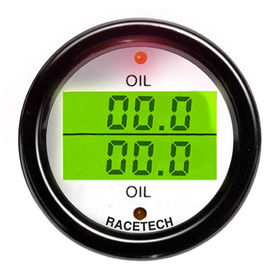 Racetech Oljetryck / Oljetemperatur Dual Gauge