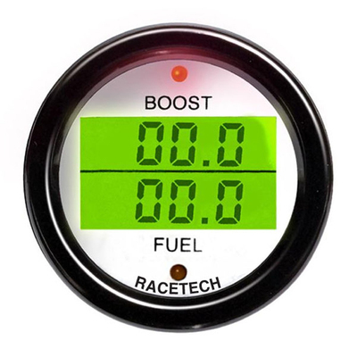 Racetech Boost Pressure / Fuel Pressure Dual Gauge